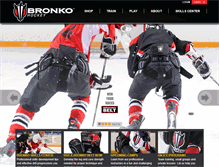 Tablet Screenshot of bronkohockey.com